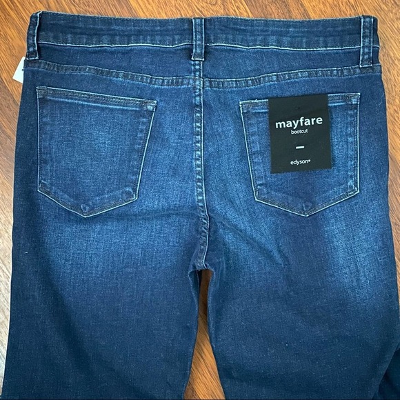 NWT Edyson Mayfare Bootcut Jeans Size 33 Short ~ - Picture 2 of 2